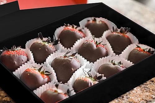 Miniatura 5 de Paquete de 2 cajas de regalo duras negras con tapa de cierre magnético de 7 x 5 x 1.6 pulgadas, cajas rectangulares para regalos con acabado negro