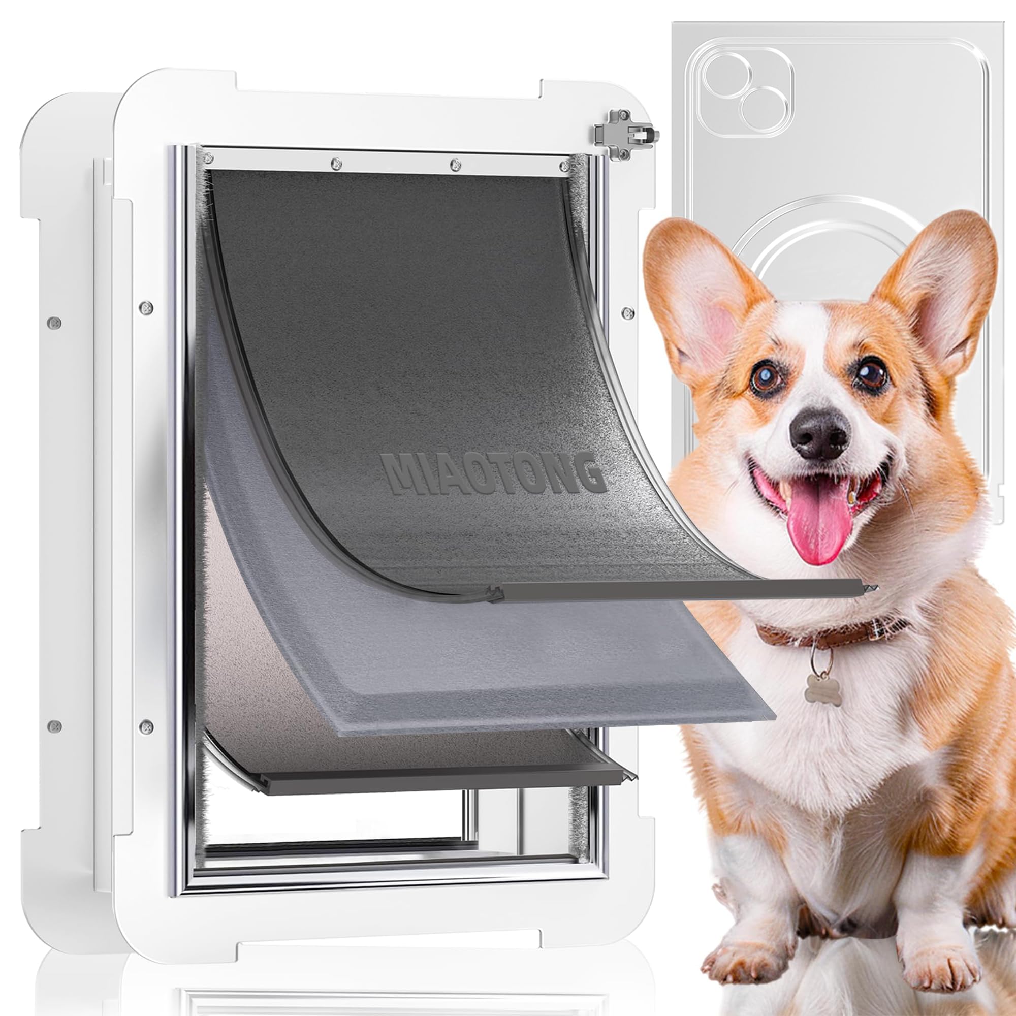 MIAOTONG 3-Flap Medium Dog Door