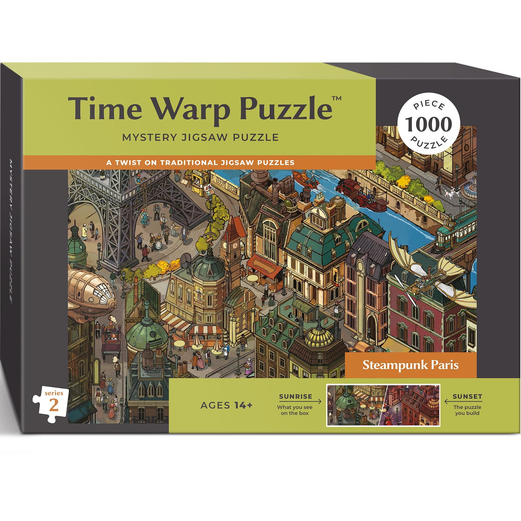 Amazon.com: Time Warp Puzzle – Steampunk Paris - 1000 Piece Jigsaw