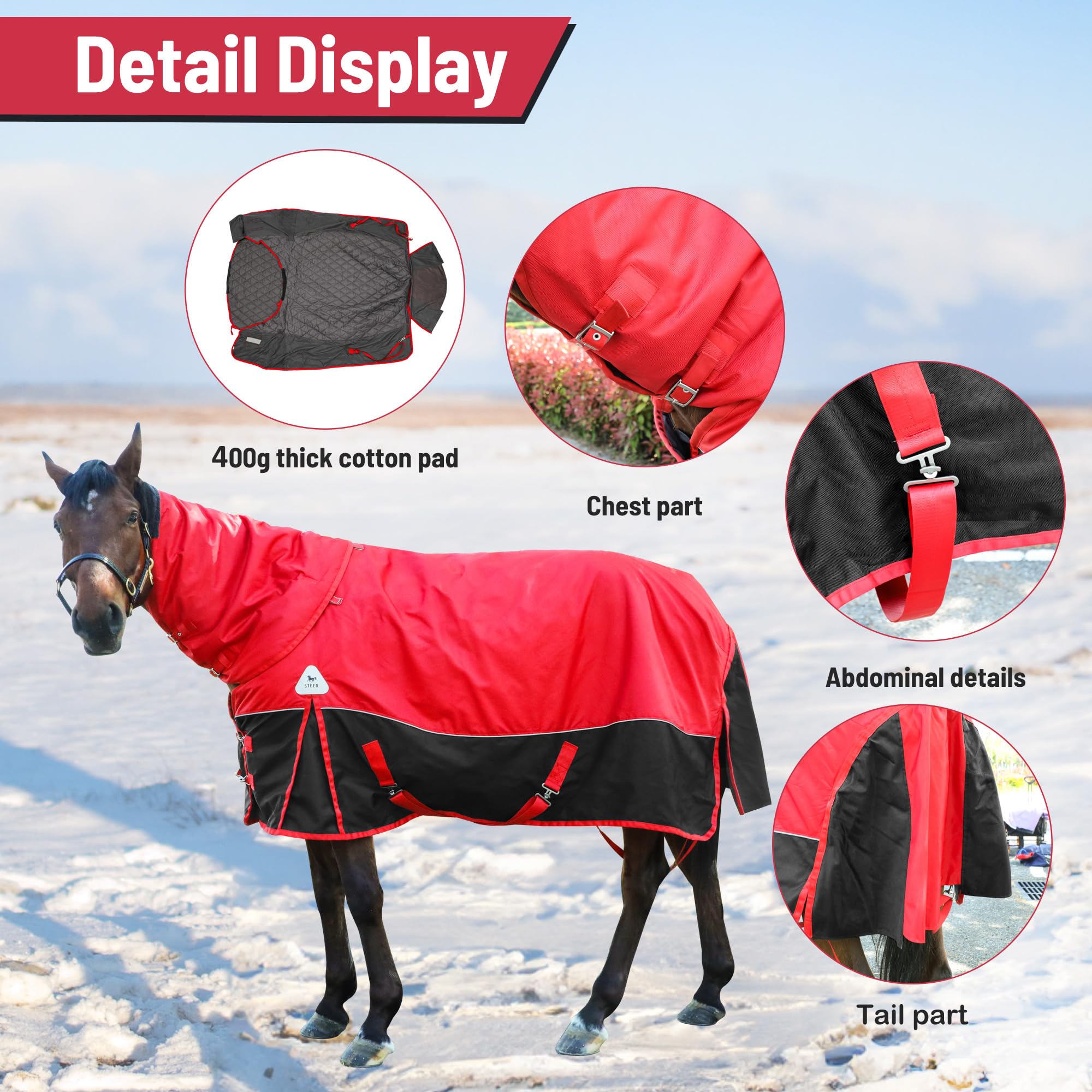 Amazon.com : Horse Blanket Winter Horses Blankets for Real Horses