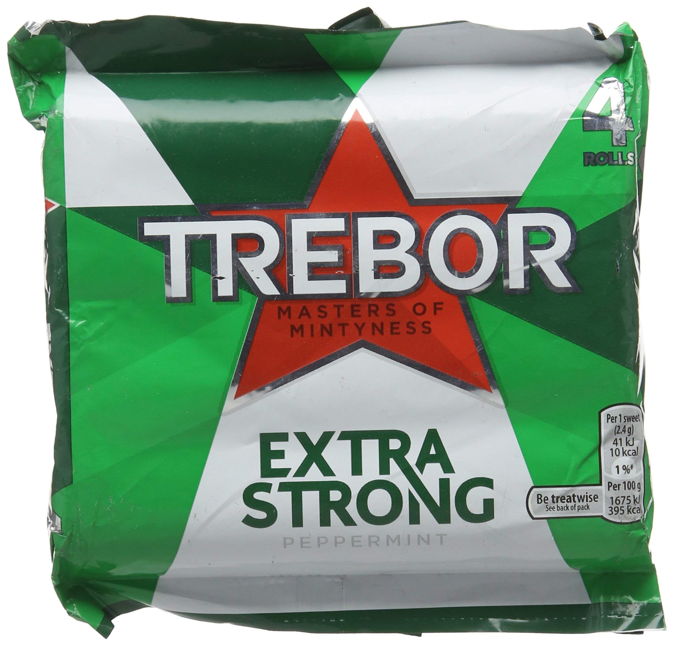 TreborExtra Strong Mints, Pack of 4
