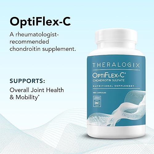 Miniatura 2 de Theralogix OptiFlex-C Sulfato de condroitina  Suministro para 90 días  Cápsulas de condroitina  Apoya la función saludable de las articulaciones y