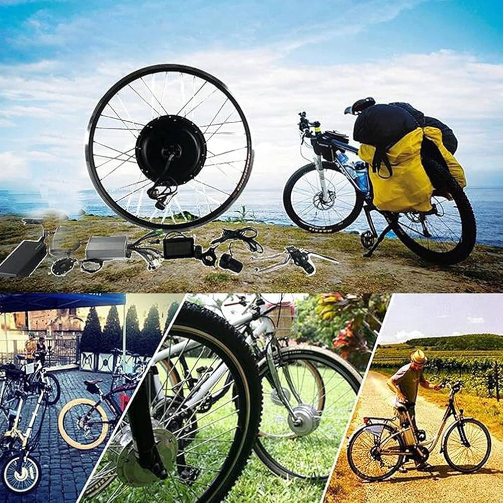 自転車ホイール Amazon | AW 電動自転車変換キット 48V 1000W 20インチ フロント