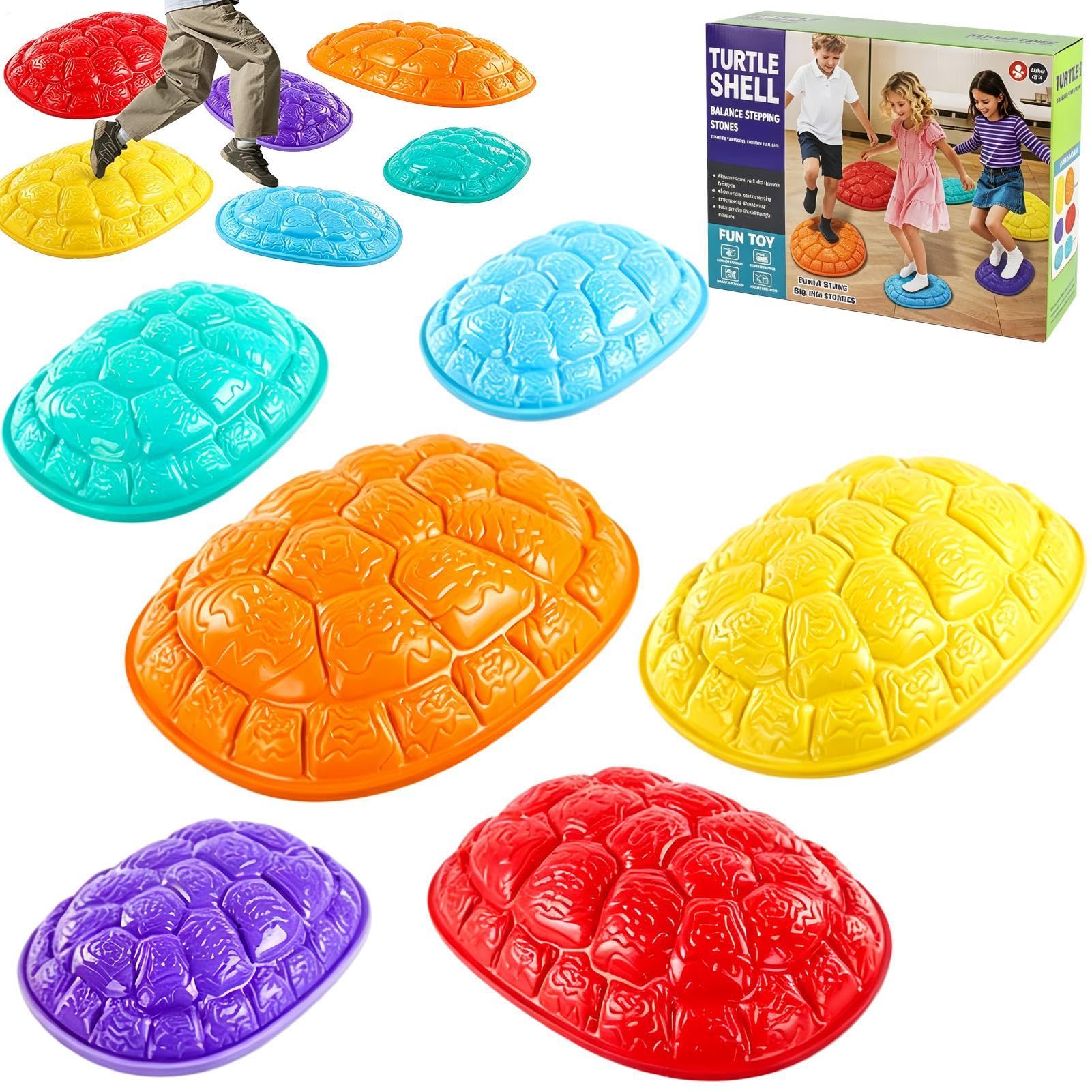 Stepping Stones di Equilibrio per Bambini 6 Pezzi di Coordinazione a Guscio