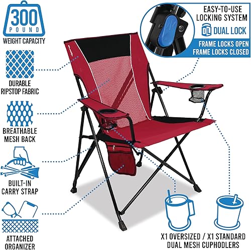 Miniatura 9 de Kijaro Dual Lock Pro - Silla plegable para ventilador deportivo, 26 pulgadas de largo x 35.5 pulgadas de ancho x 37 pulgadas de alto, Minnesota