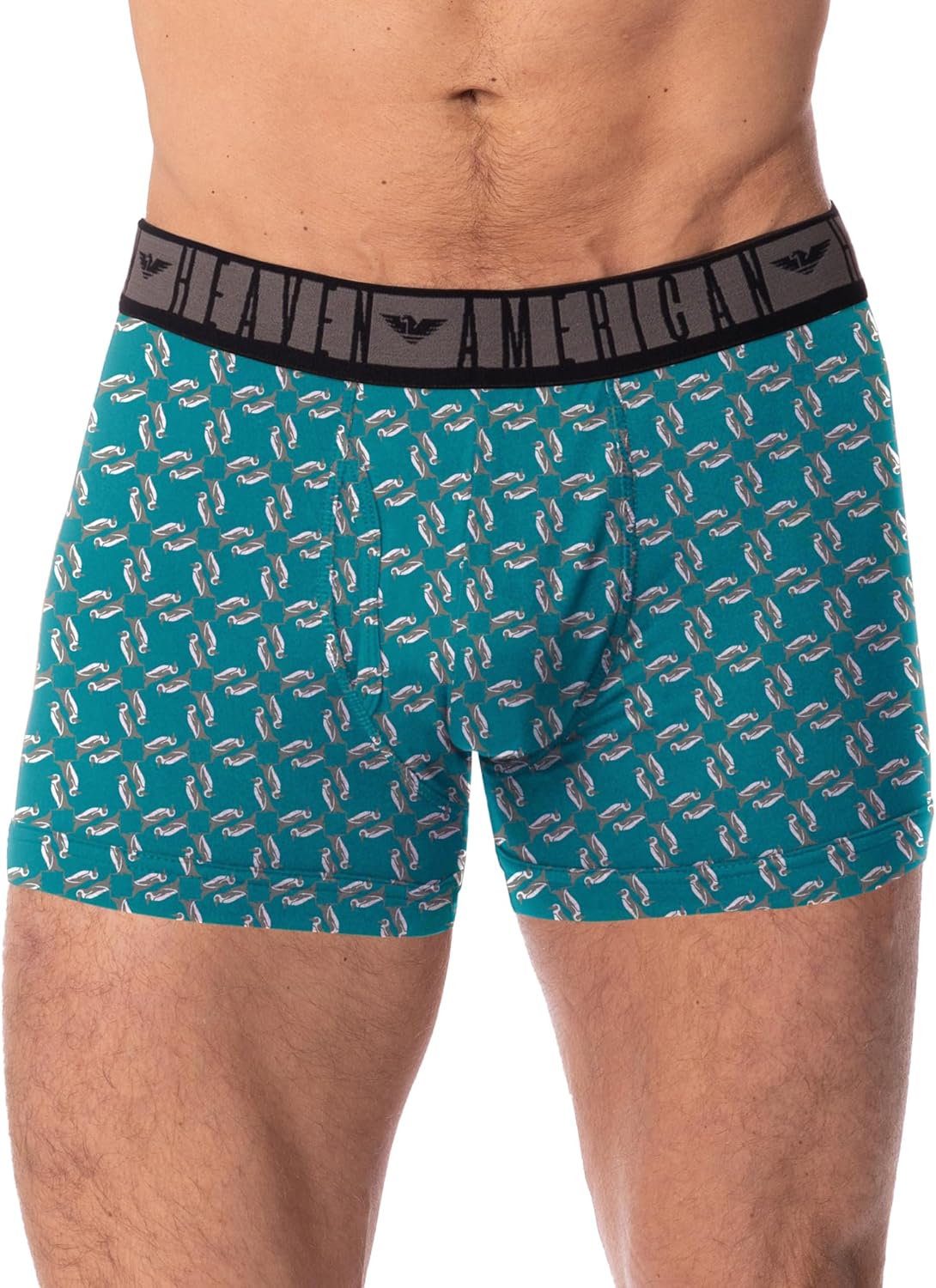 AMERICAN HEAVEN Men's Underwear Trunks 6-Pack, Stretchy Ultra Soft Fitted Boxer Brief with Fly - Image 2