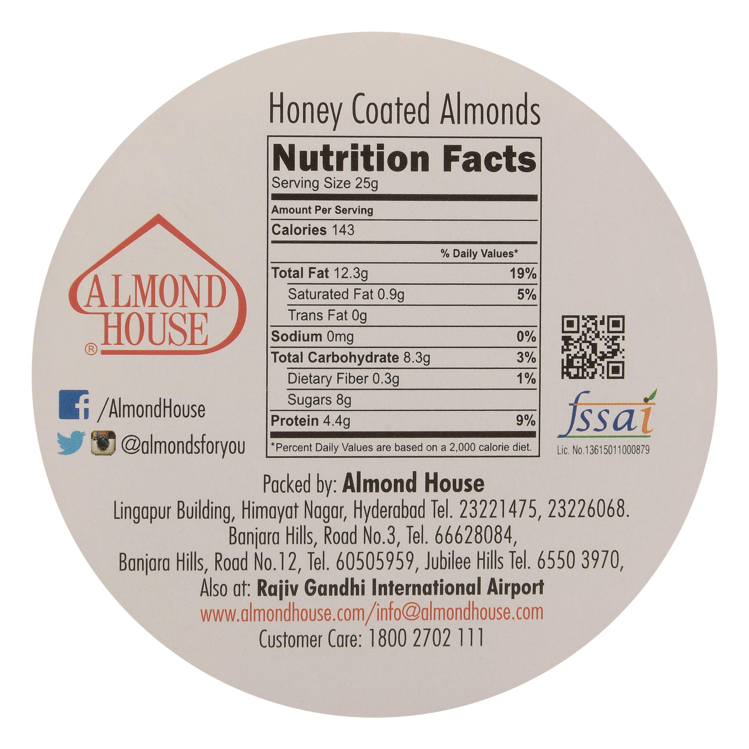 Almond House Honey Coated Almonds - 250 GMS 2