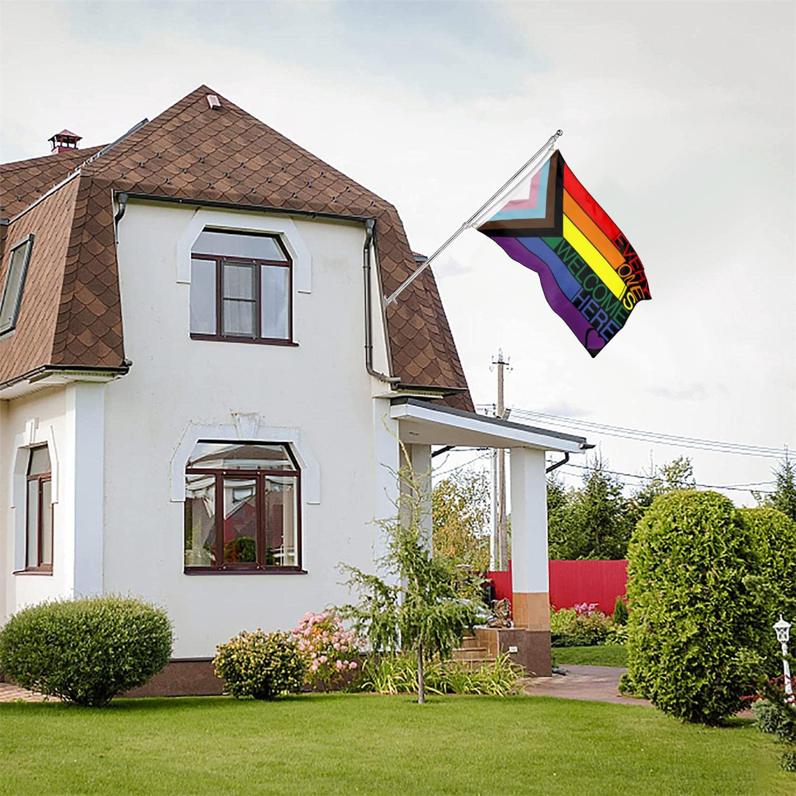 Bandiera della pace 150 x 90 cm, lavabile colore vivido bandiera arcobaleno resistente ai raggi UV Bandiere multicolori della pace per festa festival | IT