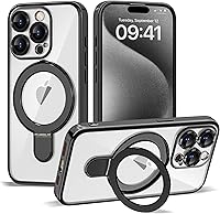 Vista 20 de Funda compatible con iPhone 12 con soporte de anillo magnético invisible [compatible con Mag-Safe] [Protector completo de lente de cámara] Funda