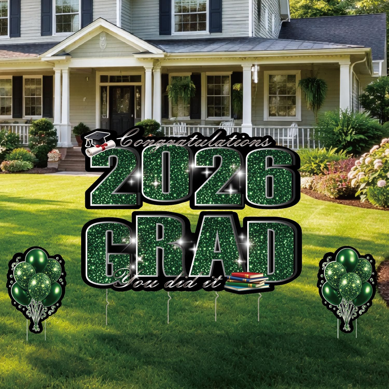 Amazon.com : BoGlowHaven 2026 Graduation Decorations Yard Signs ...