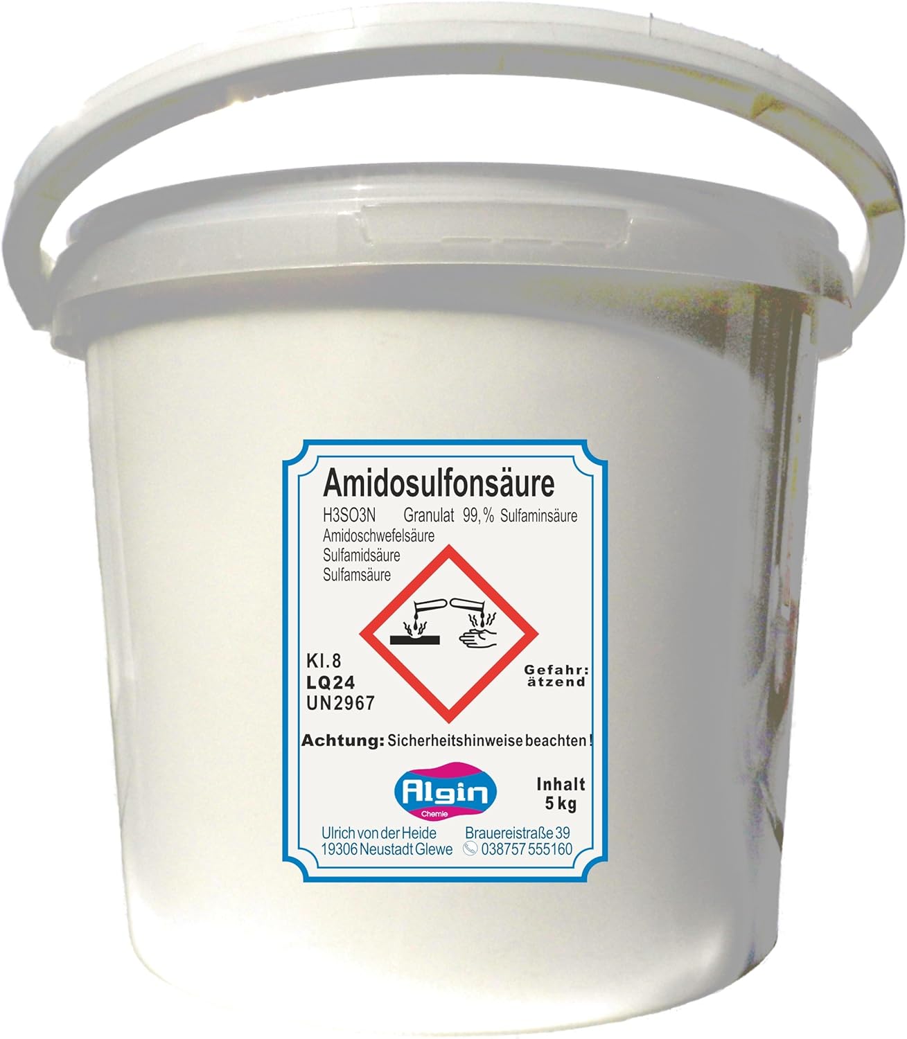 Algin Amidosulfonsäure 5kg Kalkentferner Entkalkungsmittel Amazon.de