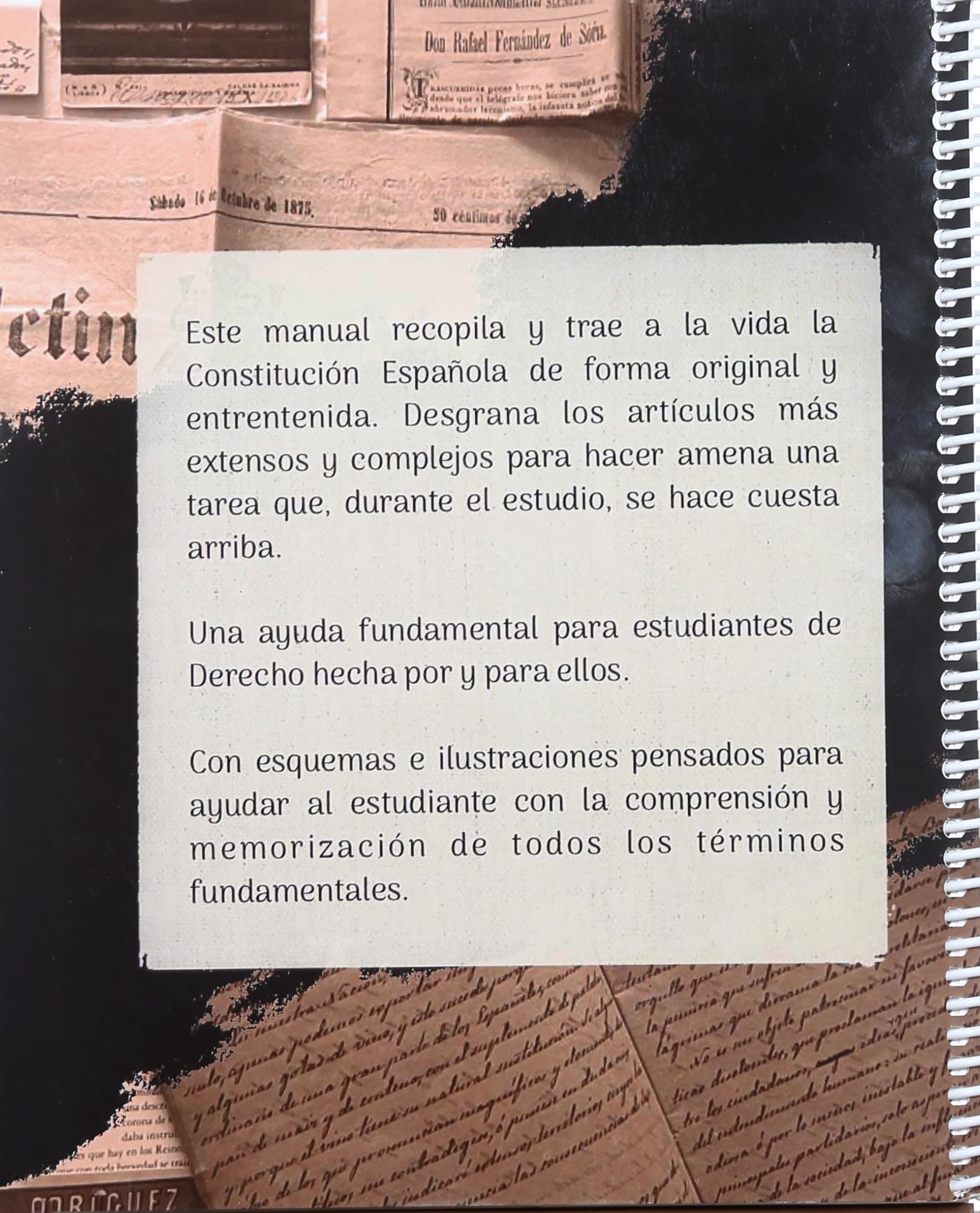 CONTROLA LA CONSTITUCIÓN ESPAÑOLA (material de estudio ilsutrado, explicado y colorido)