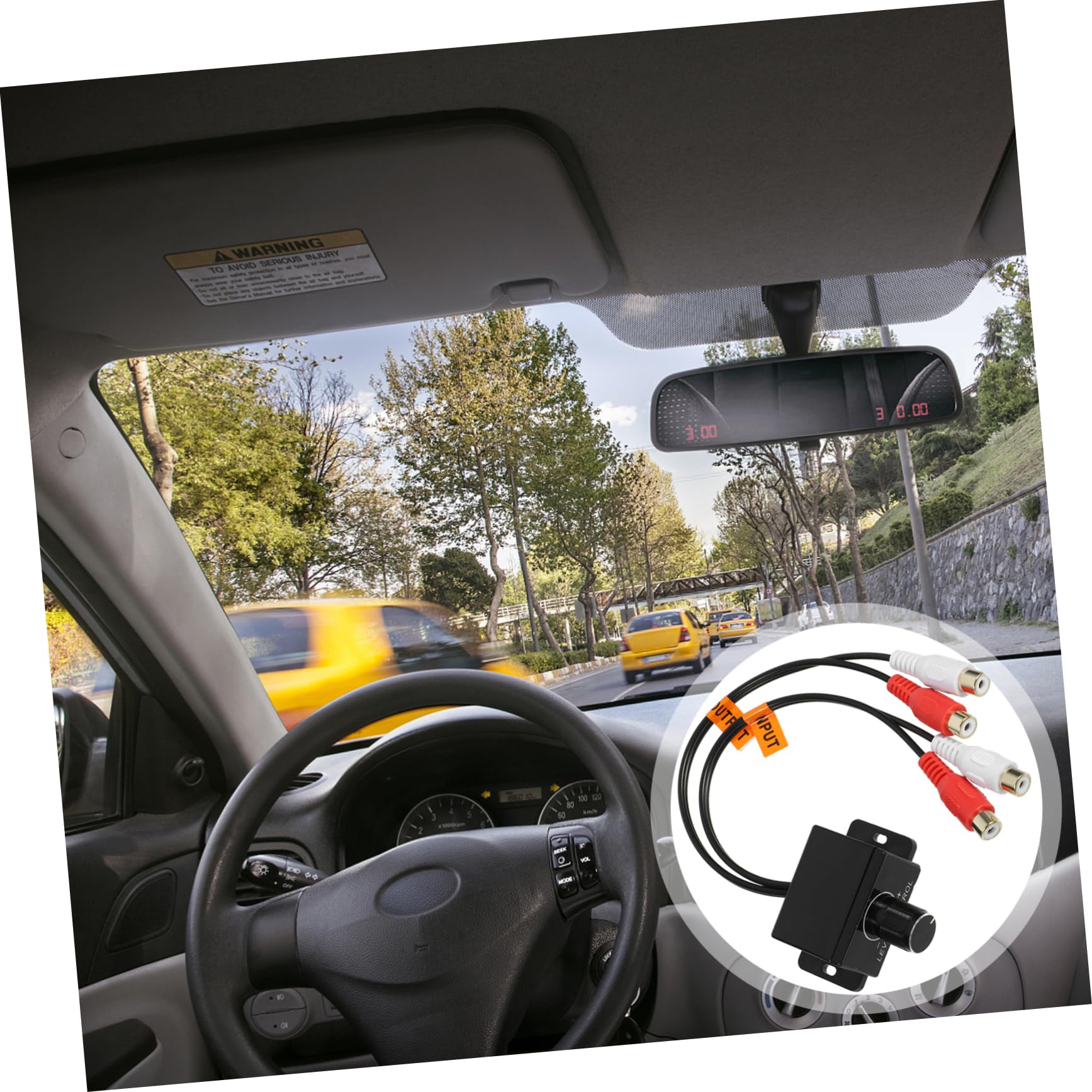 PartyKindom 5piezas Controlador Amplificador De Coche Regulador De Volumen y Control De Graves Fácil Instalación para Sistema De Audio De Automóvil