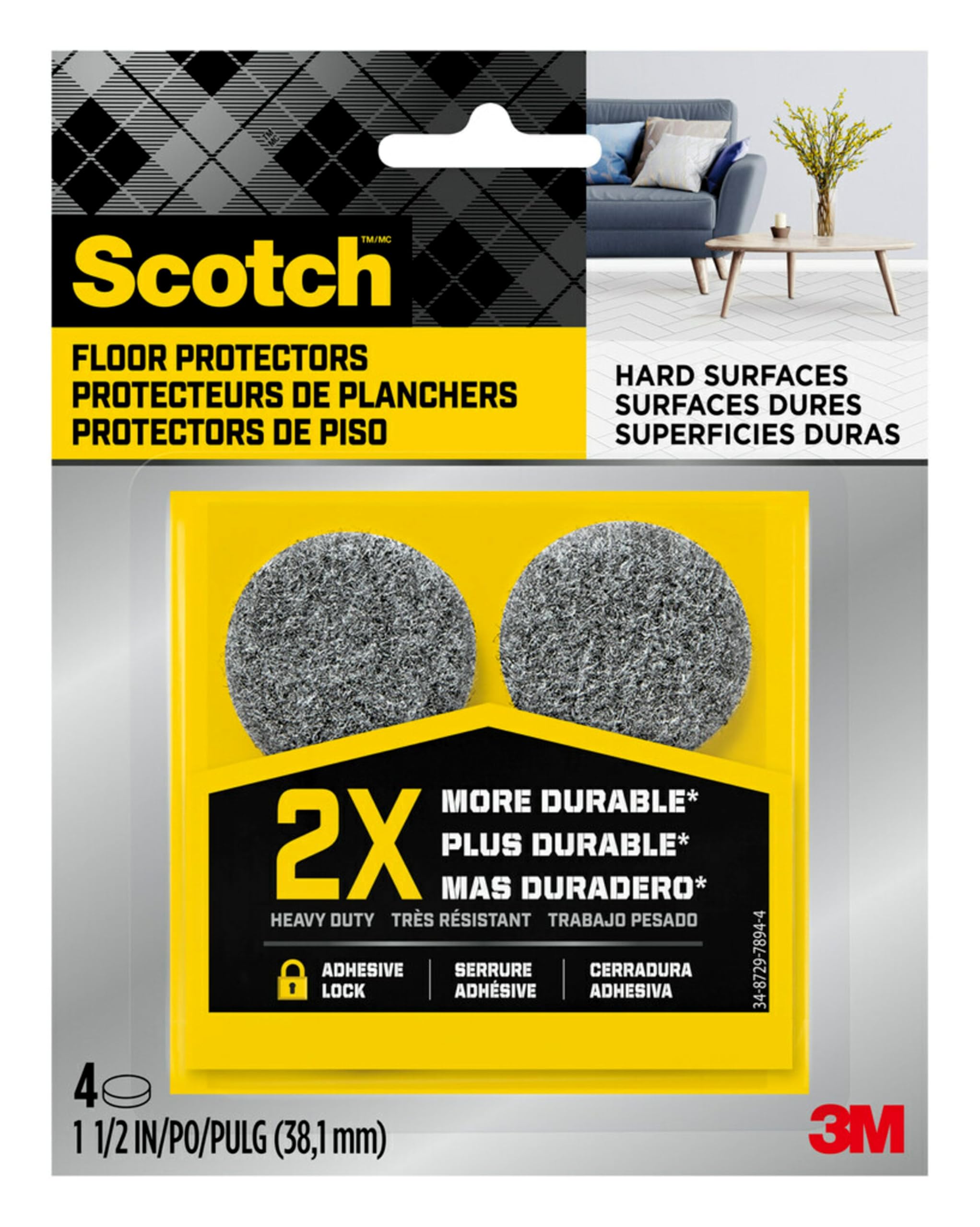 Scotch Heavy Duty Felt Pads