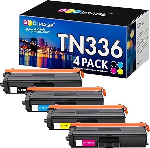 GPC Image Toner Cartridge Compatible for Brother TN336 TN-336 TN-331 TN331 to use with MFC-L8850CDW HL-L8350CDW MFC-L8600CDW HL-L8250CDN