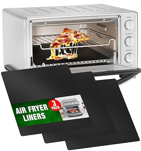 Forro prémium para freidora de aire para horno tostador para la parte inferior del horno, compatible con Cusinart, freidora de aire Ninja y