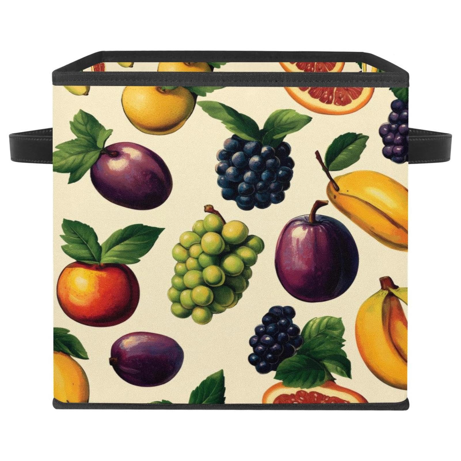 Boîte de rangement fruits cube de 27,9 cm pour organiser vos étagères.