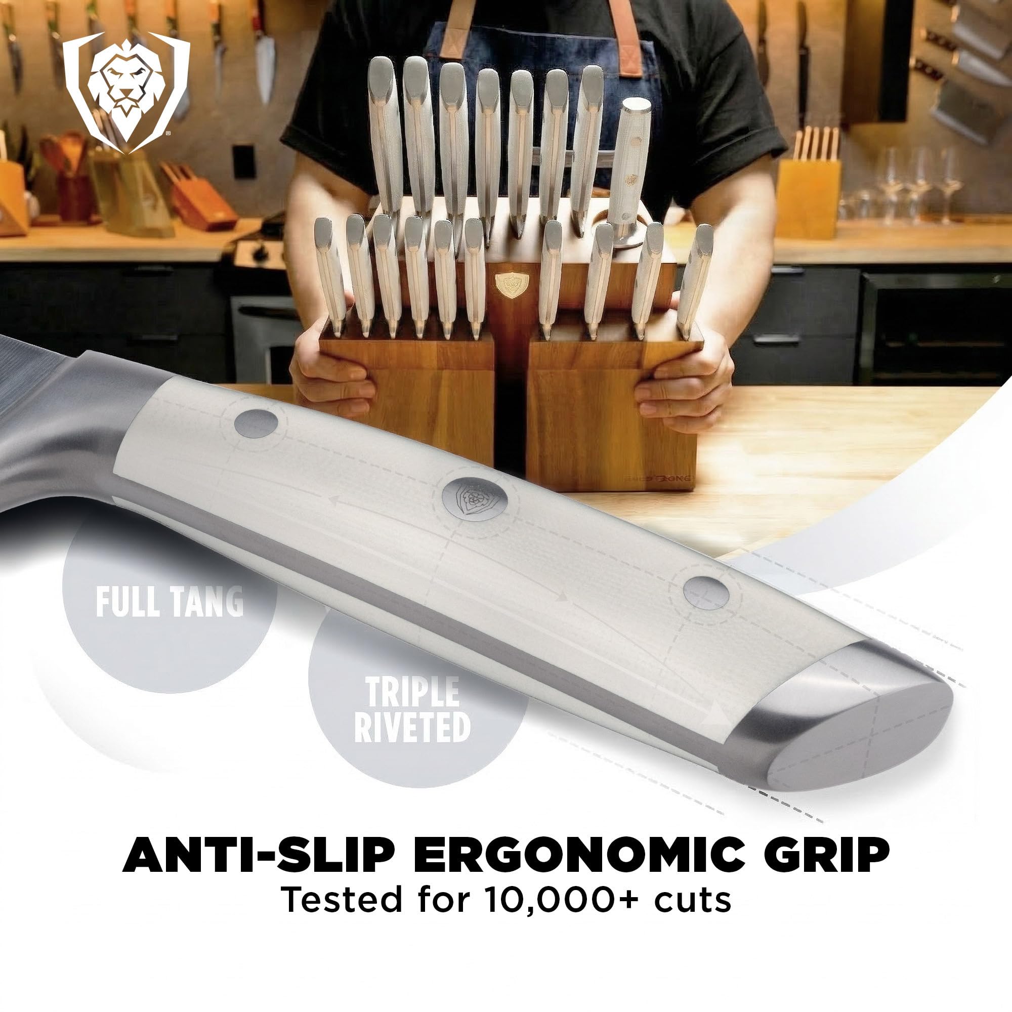 Dalstrong 18-Pc Colossal Knife Block Set - German High-Carbon Steel — Amazon image 4