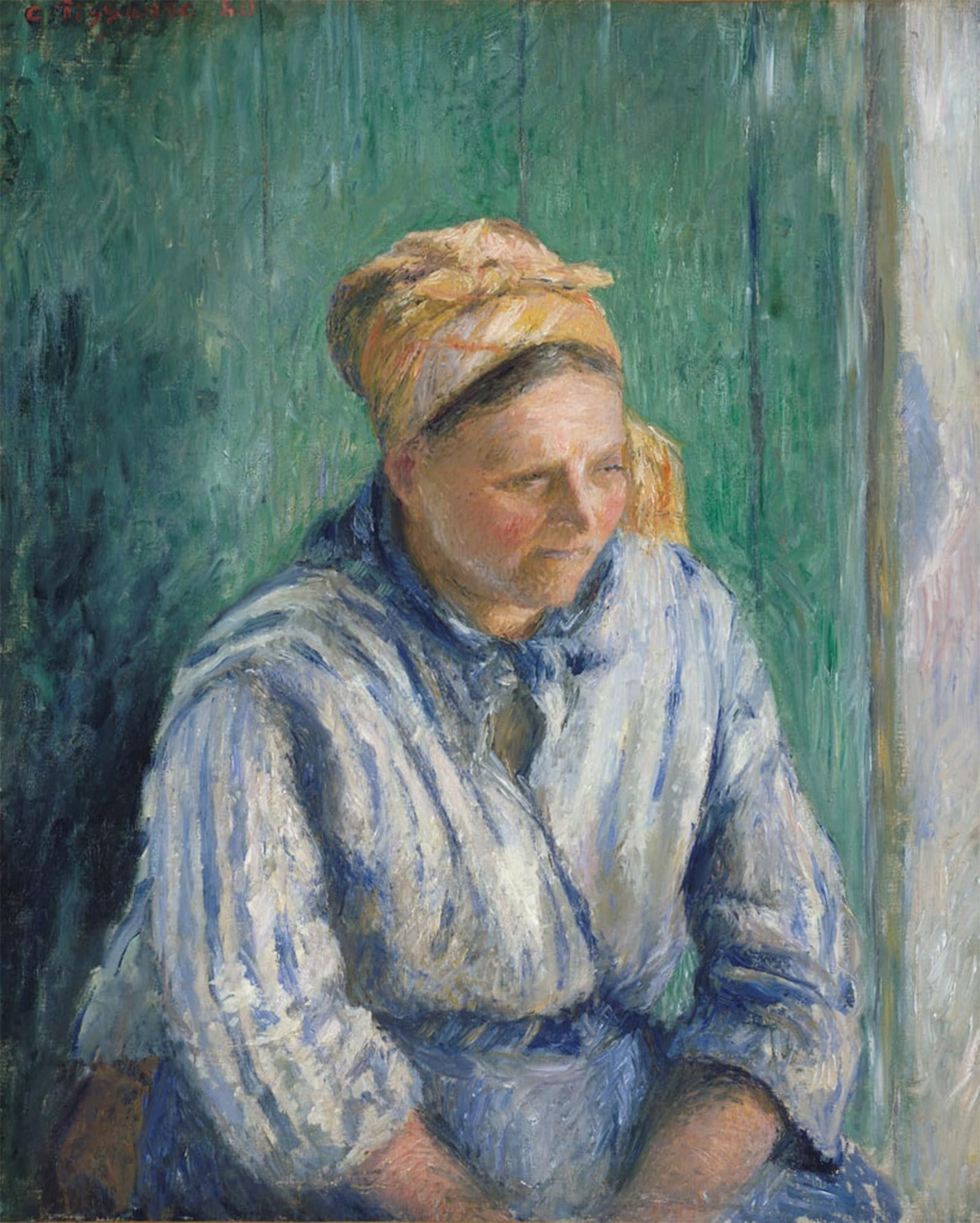SERENDIPITP Aesthetic Poster Photo Wall Print Retro Picture Washerwoman Study by Camille Jacob Pissarro Modern Wall Artwork for Home Decor 60x90cm