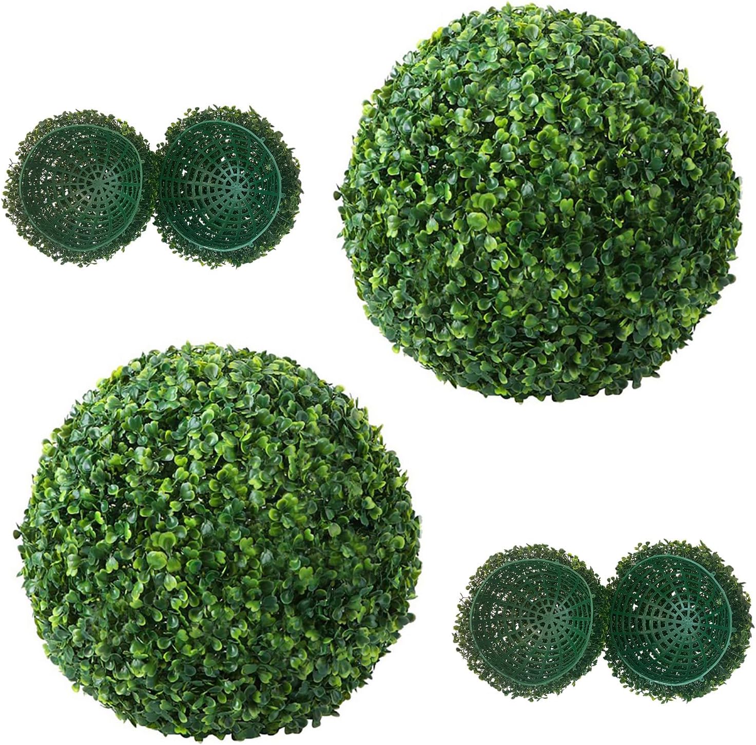 Maritown Topiary Balls 2 Pack Artificial Topiaries Round