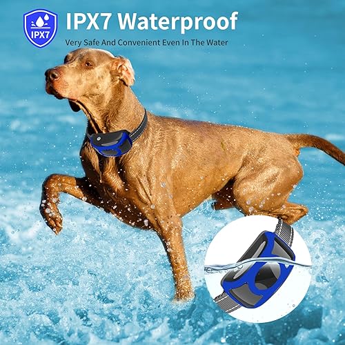 Miniatura 7 de Collar de entrenamiento para perros sin golpes con control remoto de 2000 pies, collar de perro fuerte vibratorio solo con sonido y vibración,