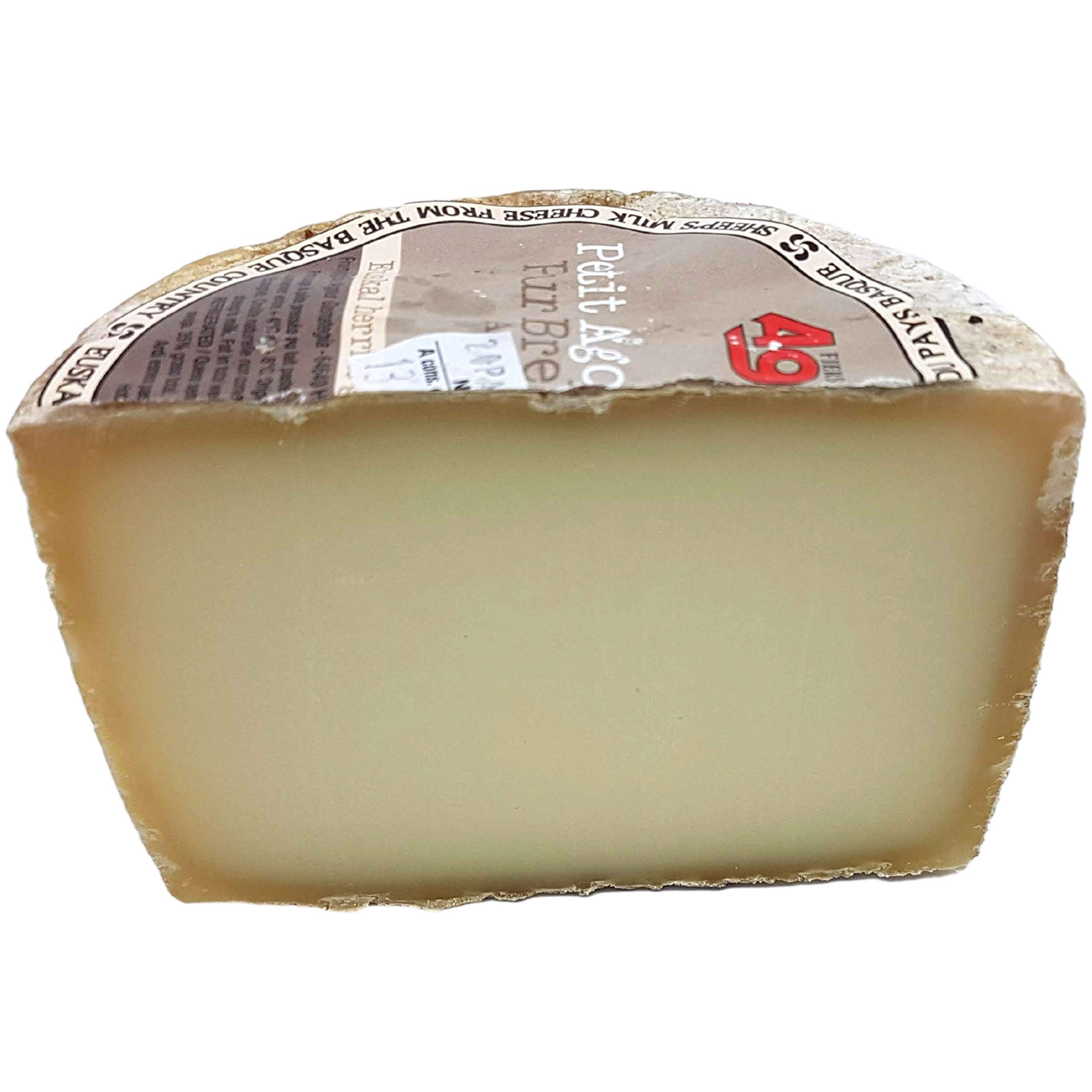 Queso de Oveja del País Vasco Frances - Peso Aproximado 800 gramos - Elaborado por el respetado AGOUR - Queso de Oveja Bi Campeón del Mundo - Elaborado con eche pasteurizada de oveja