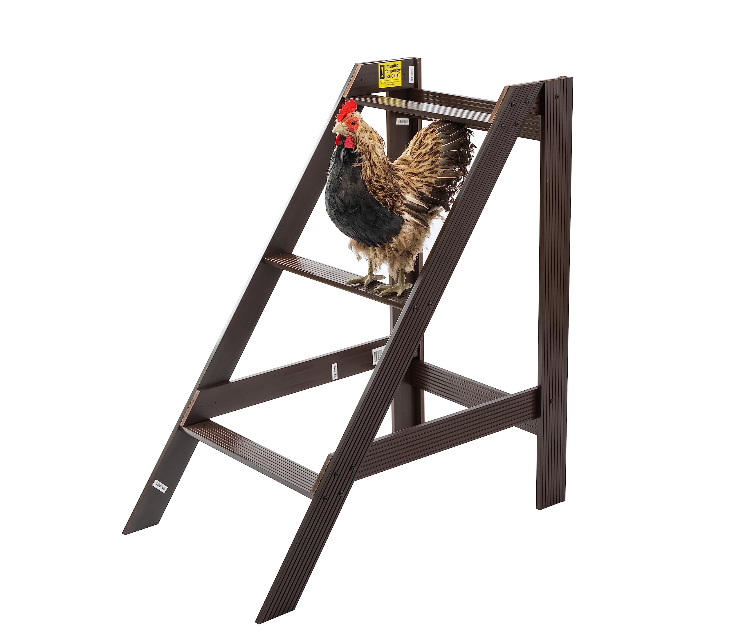 ECOFLEX Medium L Frame Chicken Perch in Walnut, Perfect for Up to 6 Birds with a 10 Year Limited Manufacturer's Warranty