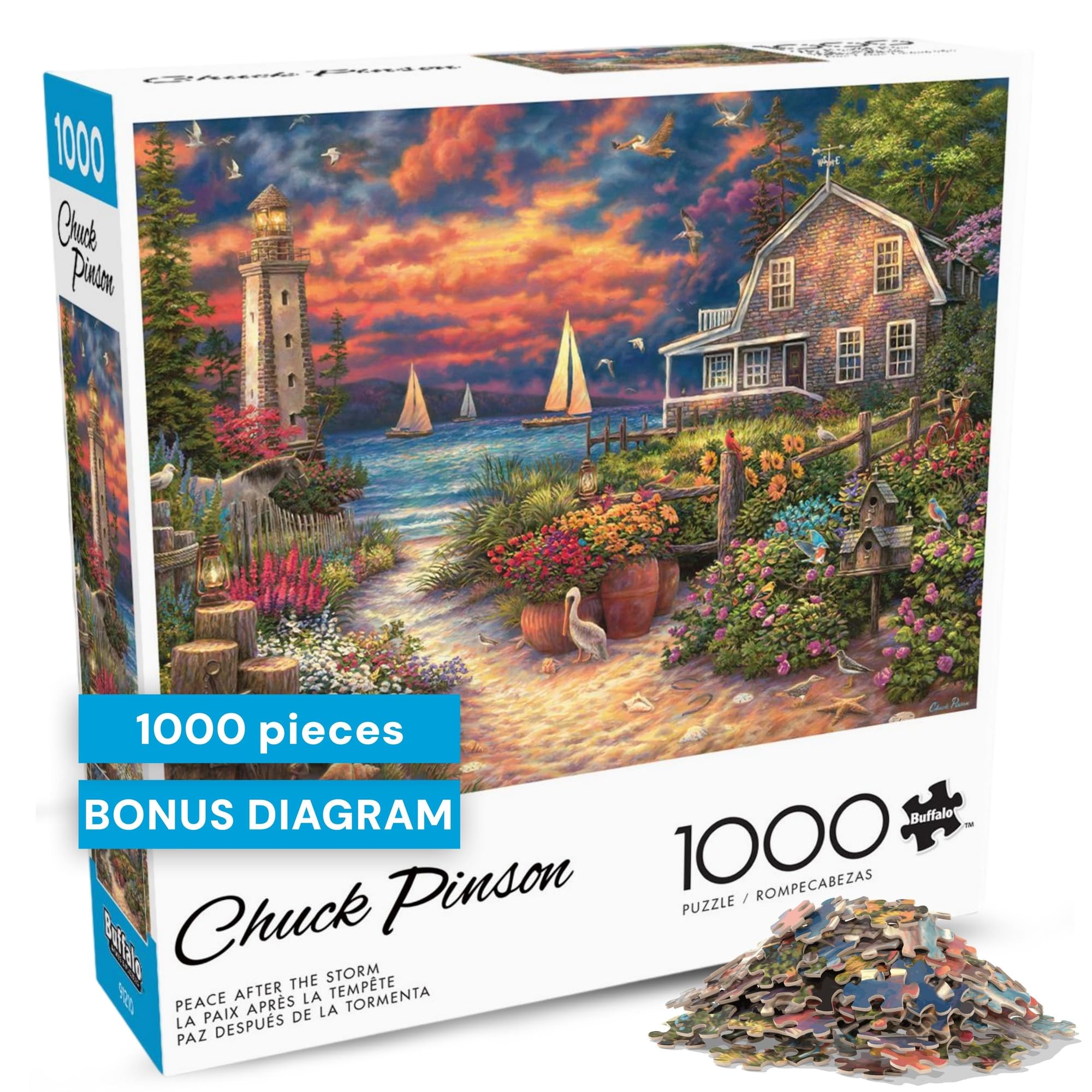 Amazon.com: Buffalo Games Chuck Pinson - Peace After the Storm