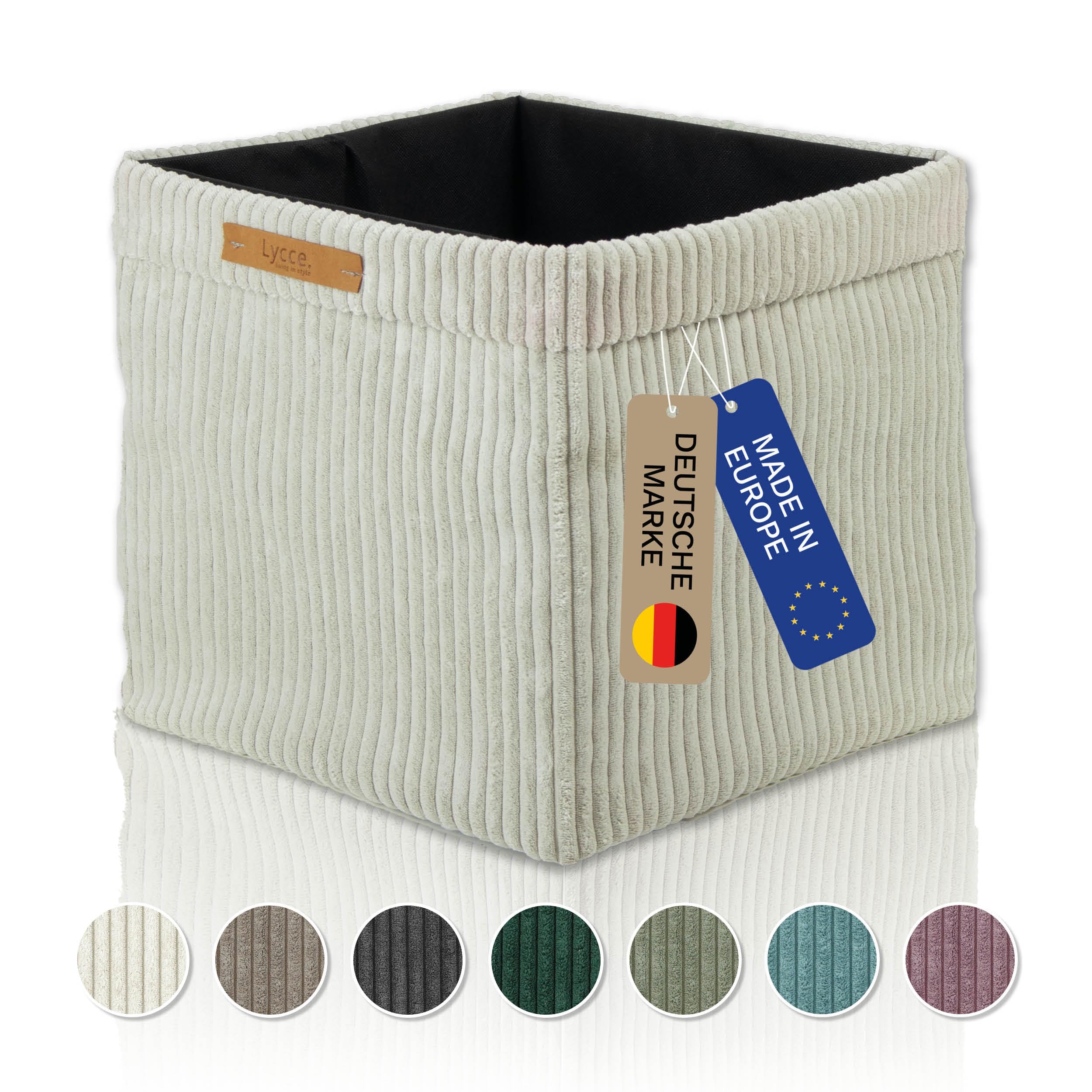 Lycce Kallax Box Cord, Faltbox + abnehmbarer Bezug