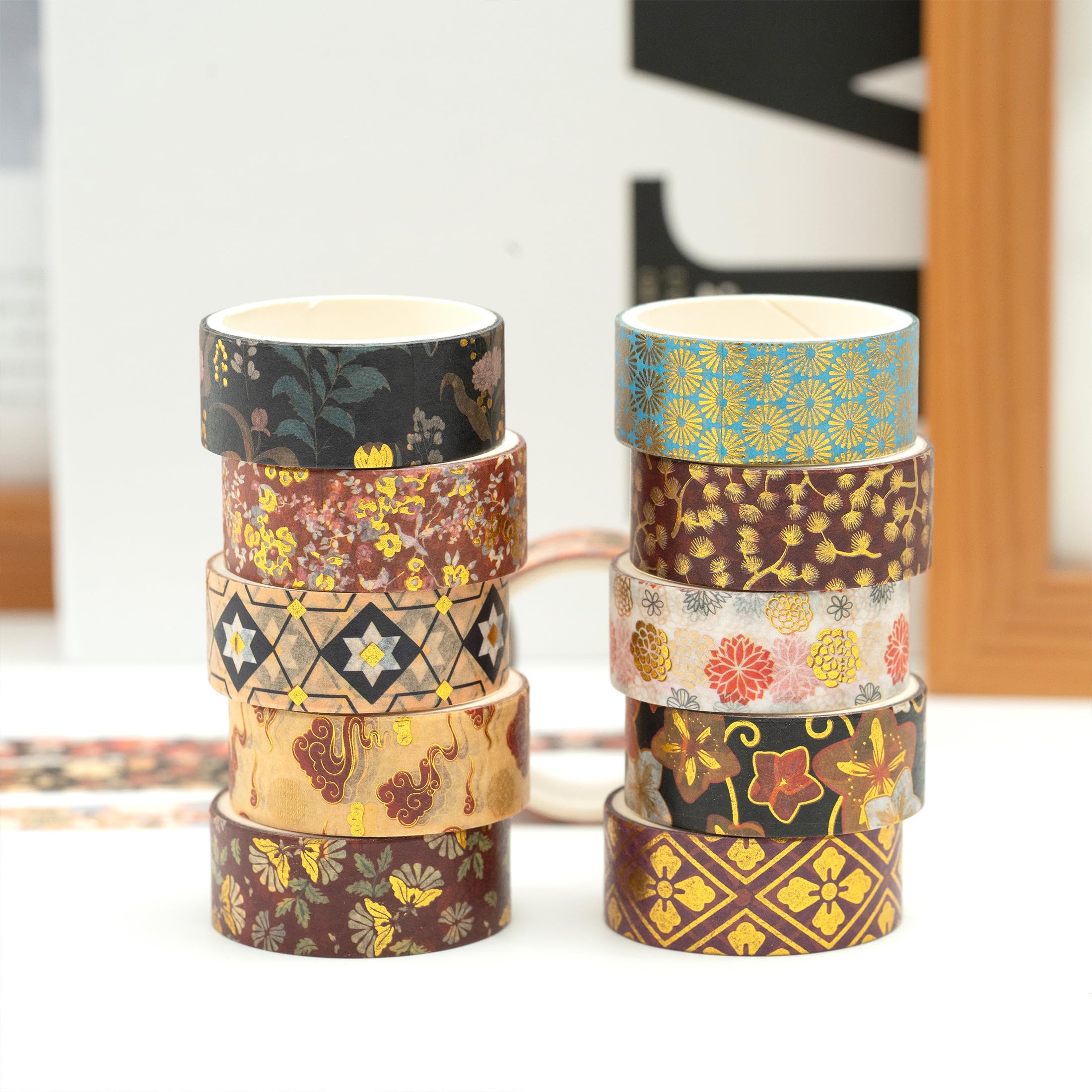 Songdao 50 Rouleaux Fleur Washi Tape Set Ruban Adhésif Papier
