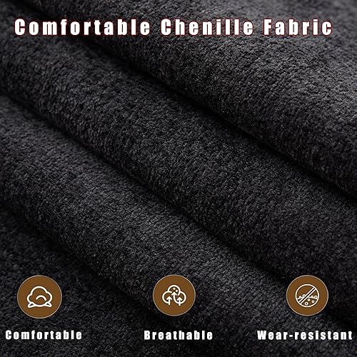 Miniatura 7 de Sofá modular de 124 pulgadas, sofá nube de felpilla en forma de U con almacenamiento, 2 otomanas, carga inalámbrica, altavoz, luz, 2 portavasos para