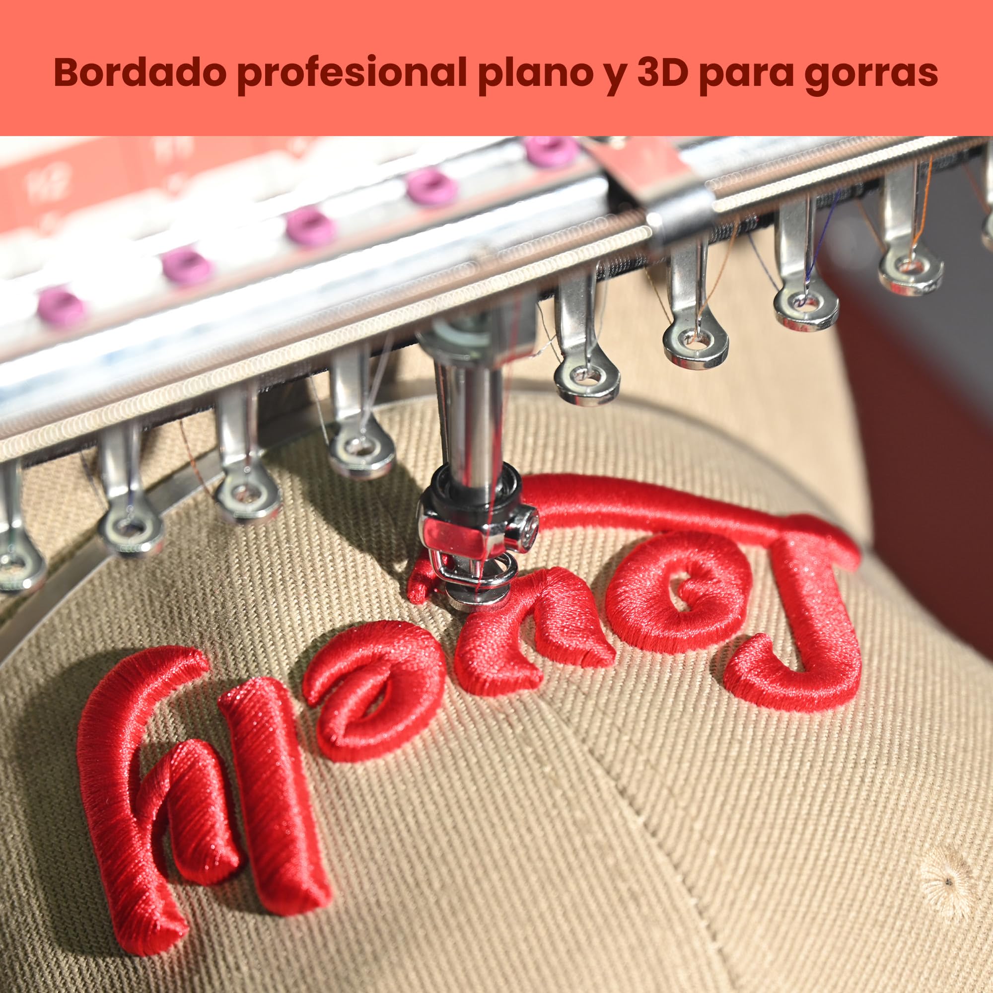PooLin EOM Máquina de bordar profesional industrial y compacta. Inicia tu proyecto empresarial comercial. Personaliza gorras, sombreros, camisas, suéteres y mucho más.