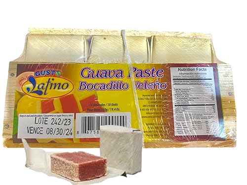 BOCADILLO VELENO DE GUAYABA/PASTA DE GUAYABA 18 Unidades 19.40 oz / 19.4 Oz en caja de madera envuelta en su hoja tradicional importado de Colombia