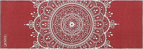 Tapete de yoga tejido a mano 100% algodón, tejido a mano, tejido grueso hecho en la India, para ejercicio de suelo de gimnasio, corredor para