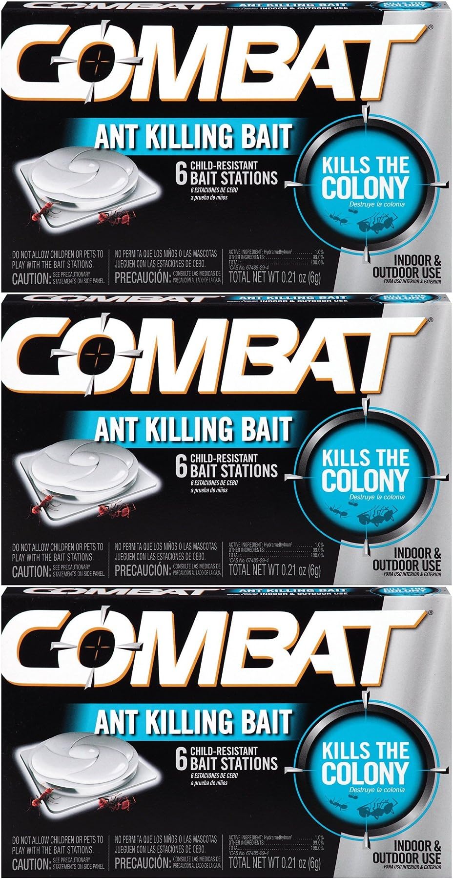Combat Ant Killing Bait Stations, 6 Count (3 Pack)