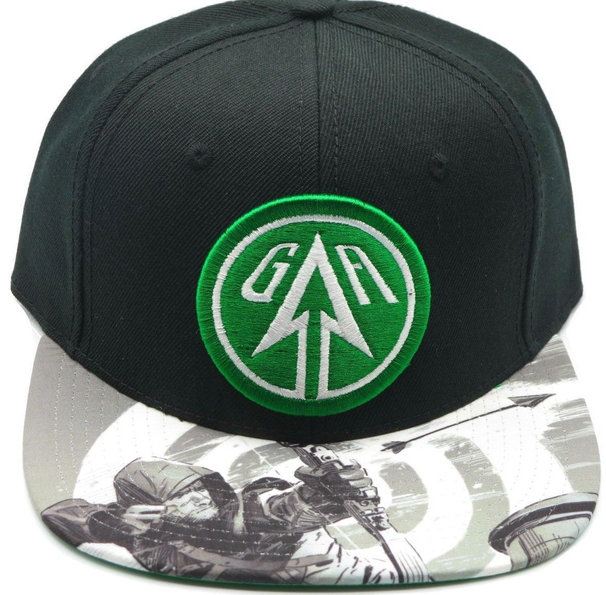 DC Comics Green Arrow Sublimated Bill Snapback Hat New