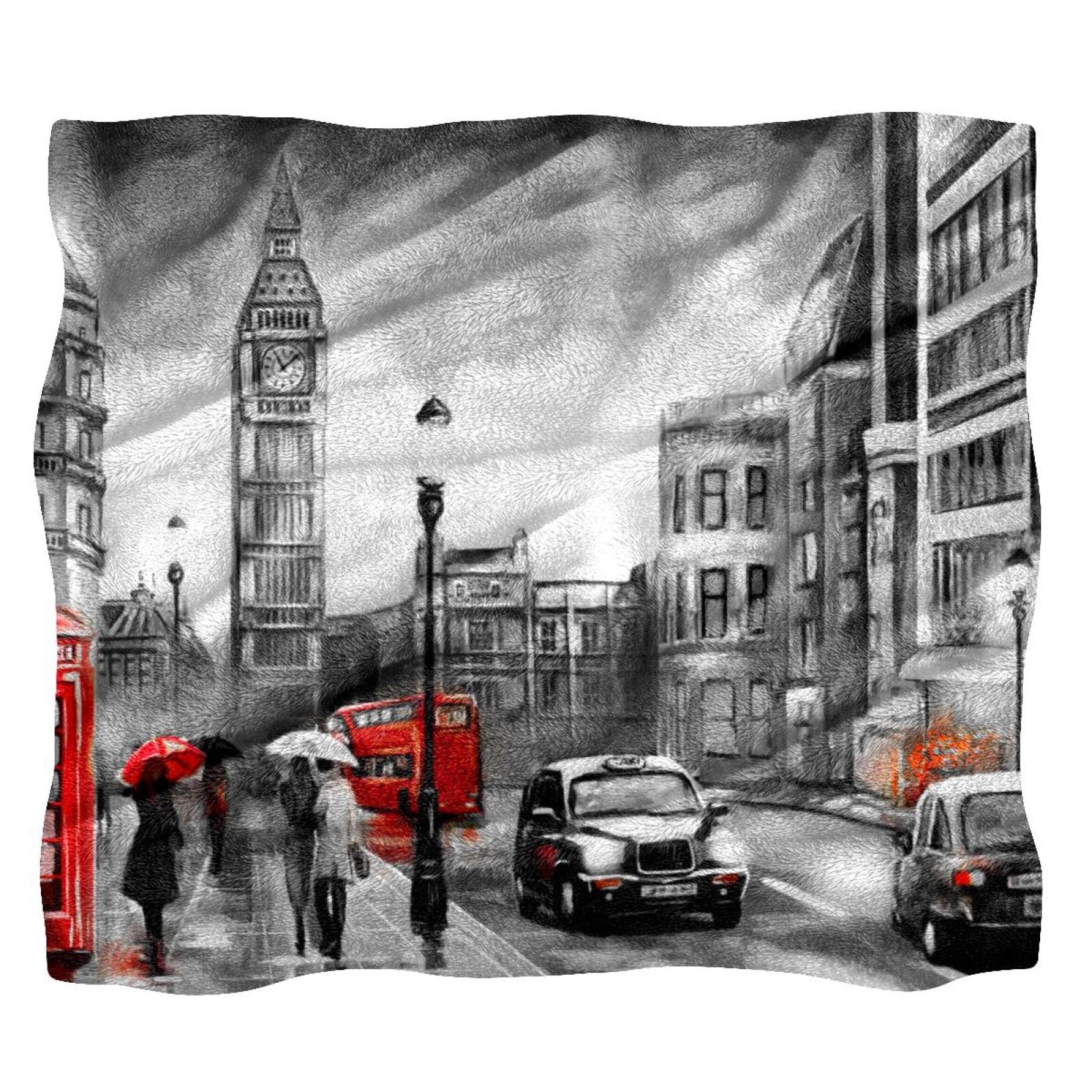 Couverture polaire douce Big Ben pour des nuits chaleureuses