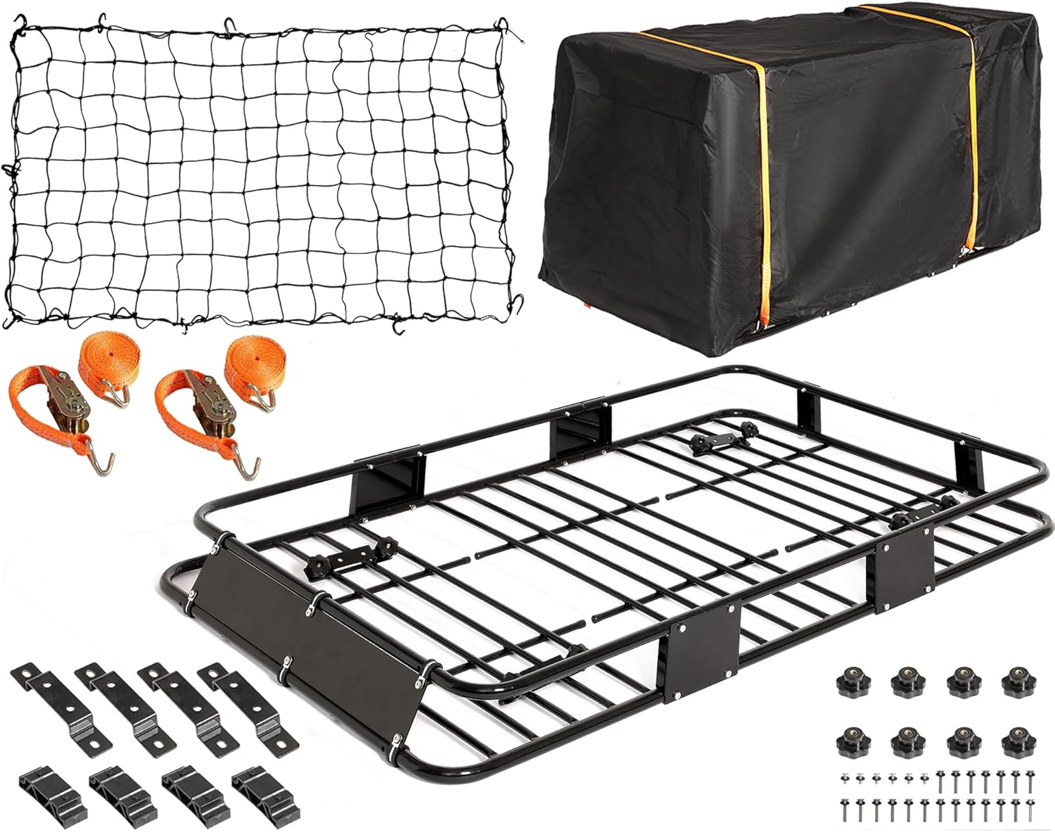 LEISU Heavy Duty Roof Rack Cargo Universal Rooftop Cargo Carrier Basket