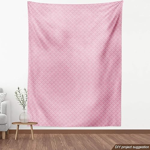 Miniatura 4 de Lunarable Tela rosa pálido de The Yard, estilo victoriano clásico damasco barroco moderno rococó renacentista, tela decorativa para tapicería y