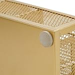 Organisateur de bureau en maille Annova avec 7 compartiments + tiroir / Rangement pour bonbons / porte-stylo / Organisateur multifonctionnel (or)