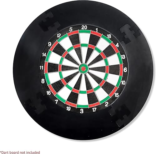 Miniatura 3 de Trademark Innovations Protector de pared para tablero de dardos, tablero de dardos, accesorios para tablero de dardos Surround, negro