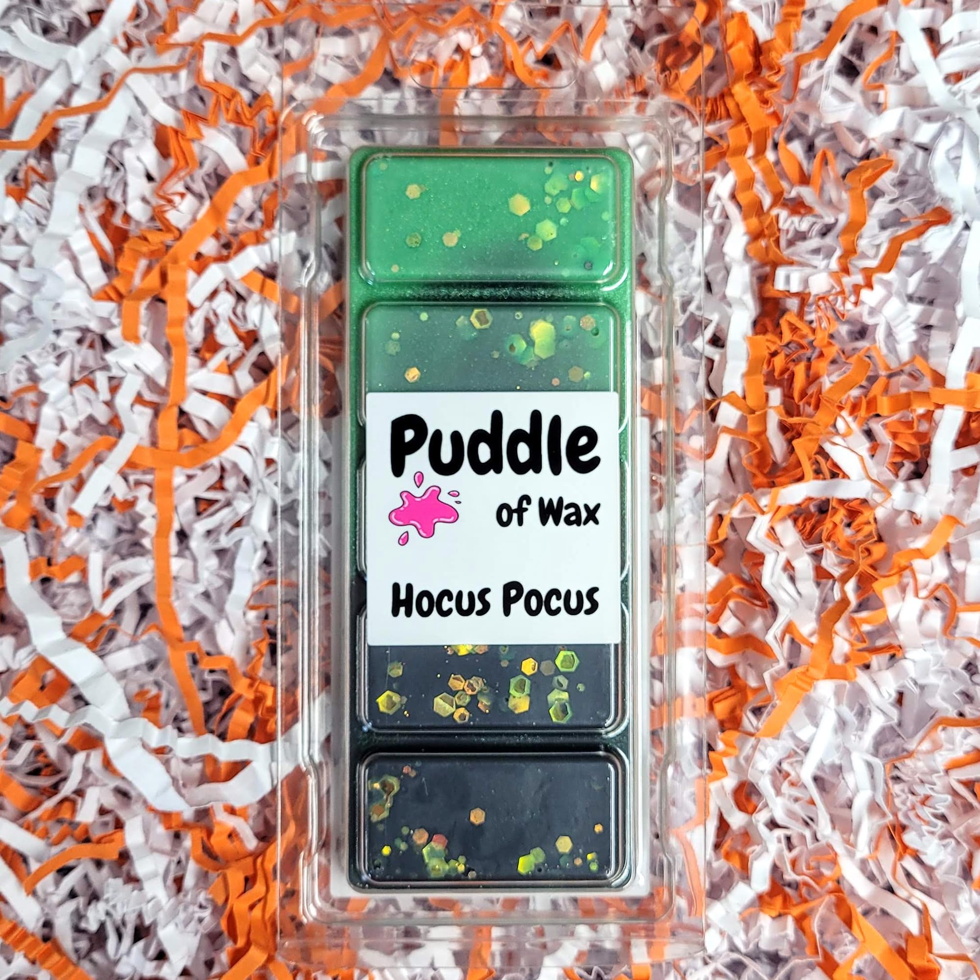 Puddle of Wax - Hocus Pocus Soy Wax Melt Snap Bar - 50g - Halloween Scent - Vegan Friendly - Made in the UK