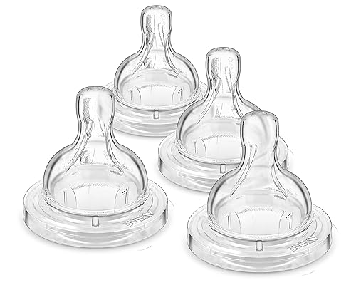 Philips AVENT Flujo de biberón anticólicos 1 pezón paquete de 4 SCY76104