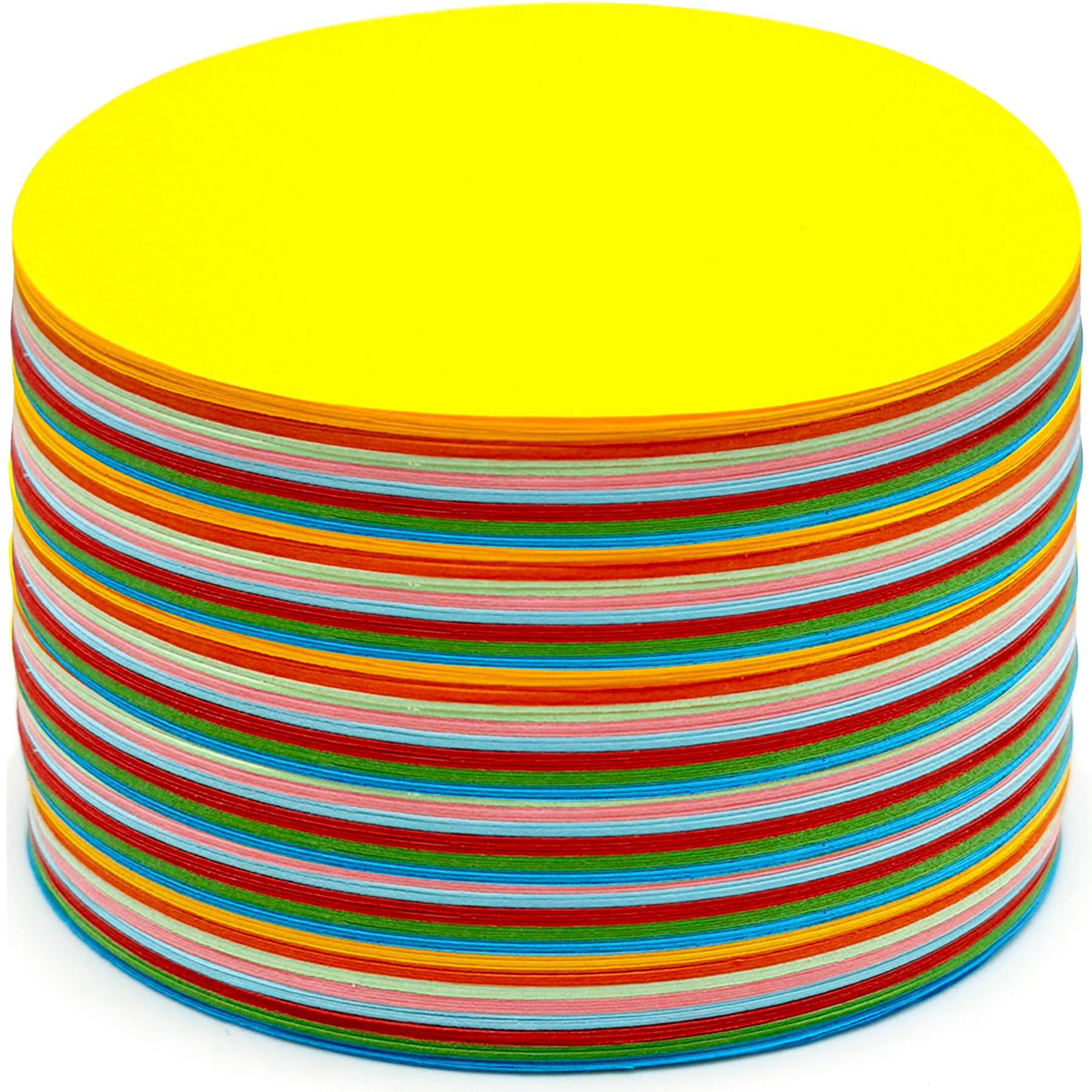 Lot de 300 cartes de présentation, rondes, de 15 cm, rondes, de présentation, de présentation, de présentation, petites, multicolores, fournitures pour enseignants, pour présentation et présentation