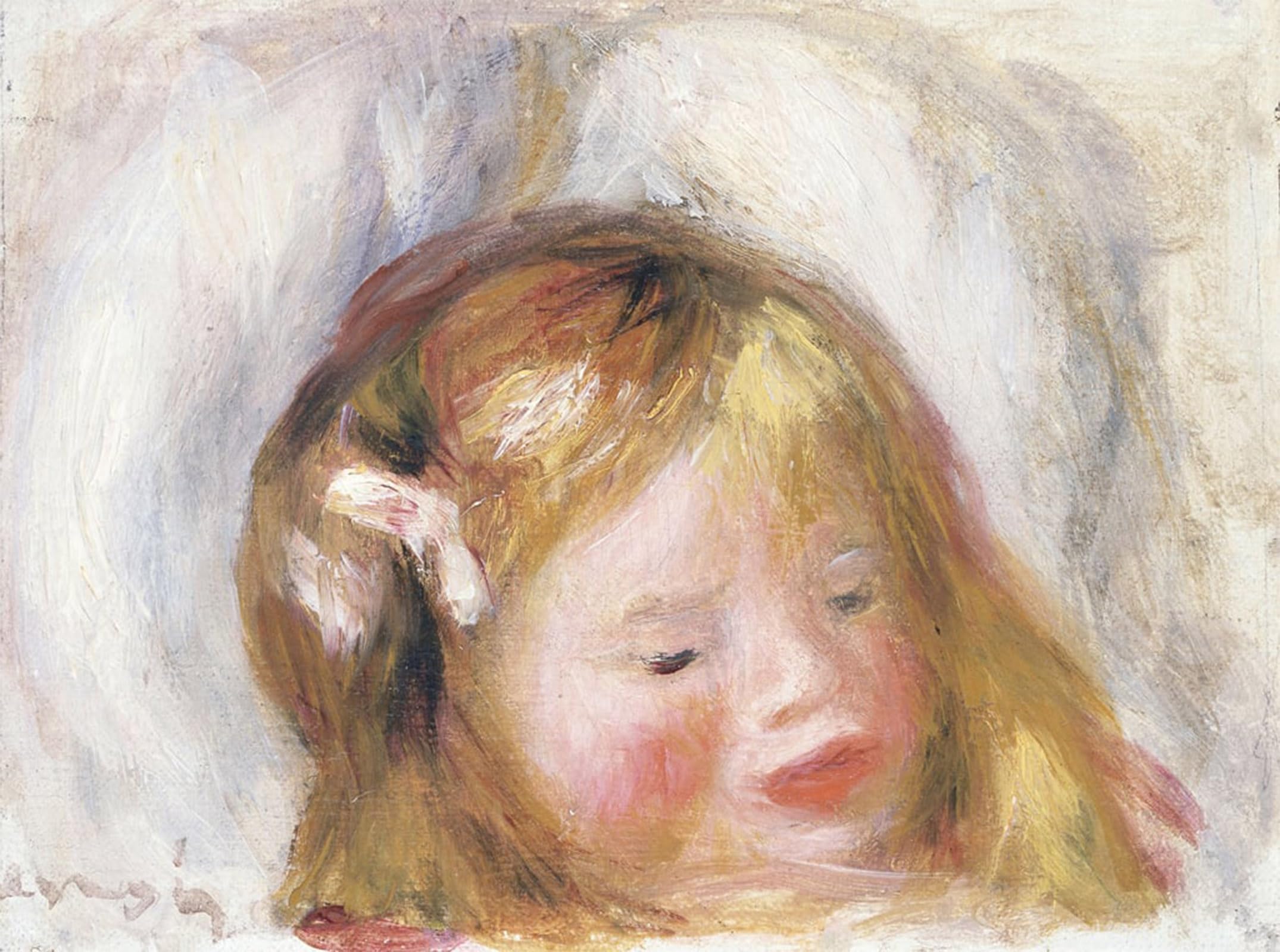 ARTXLXXBN Famous Painting Art Wall Decor Abstract Art Picture Head of by Pierre Auguste Renoir Animal Pictures for Home Decor 60x90cm