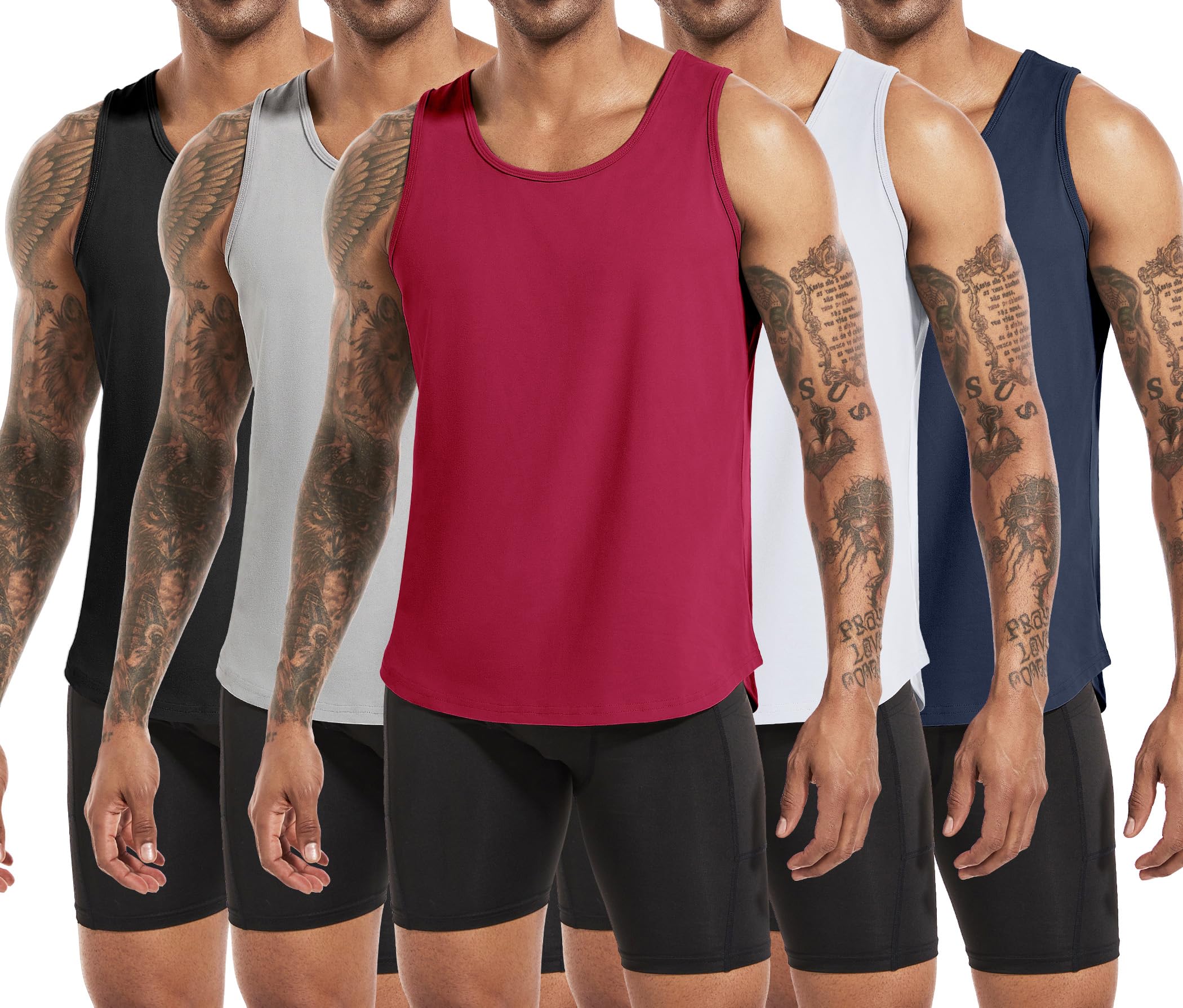 Boyzn Confezione da 1, 3 o 5 canottiere da uomo in cotone, senza maniche, traspiranti, per ascelle, palestra, funzionale, per allenamento, sport, bodybuilding senza maniche
