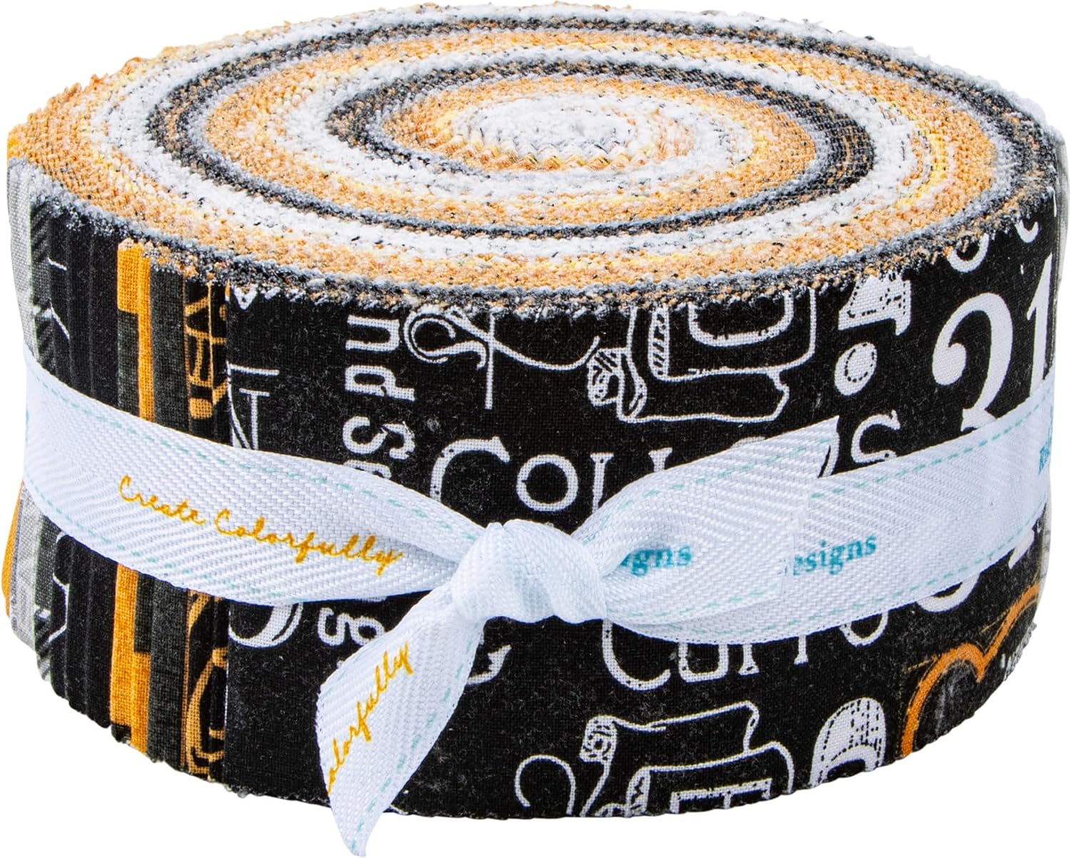 J Wecker Frisch Costume Maker's Act II Rolie Polie 40 2.5-inch Strips Riley Blake RP-16000-40
