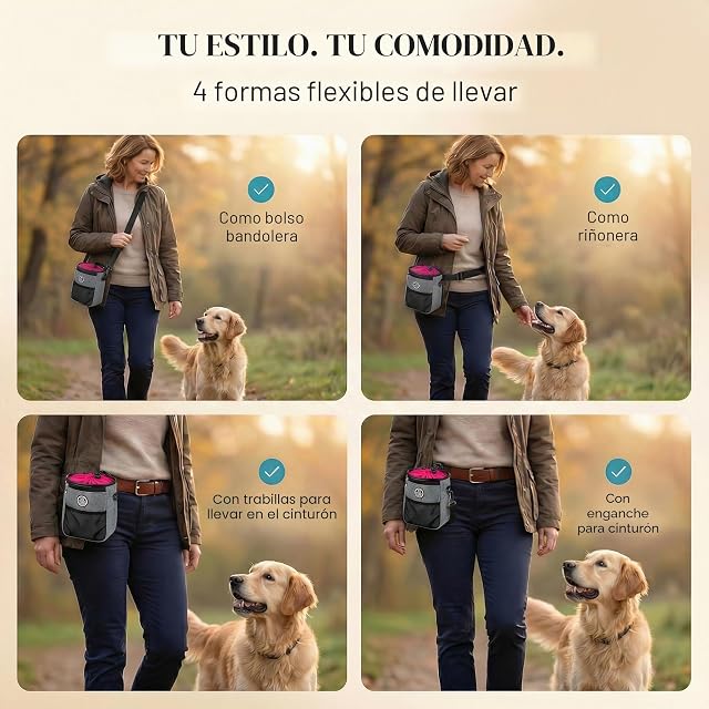 Foto 4 de 8 de Hund ist KÖNIG® bolsa de premios para Perros - el Todoterreno