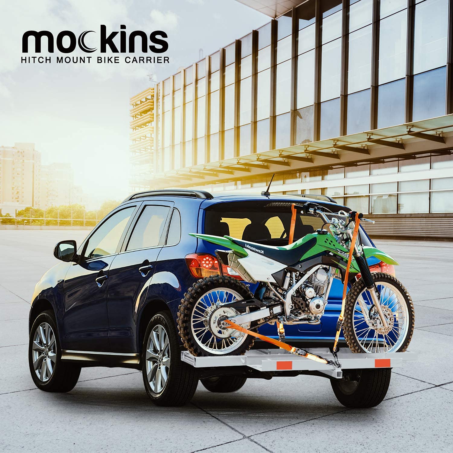 Mockins 500 lb Capacity Anti Tilt Motorcycle Carrier Set 73.5x31.5x5