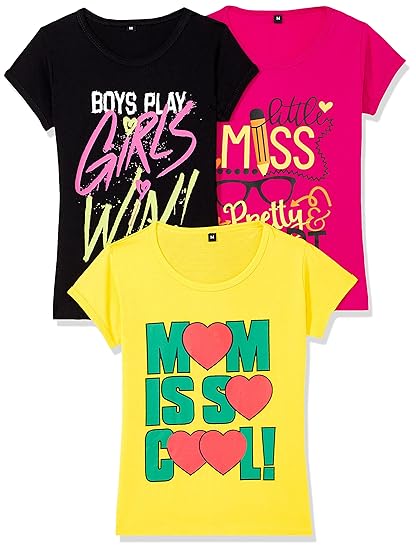 T2F Girls Regular fit T-Shirt